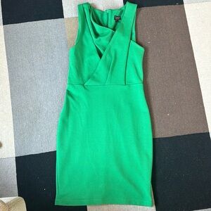 TopShop Textured Emerald Green Dress size 6